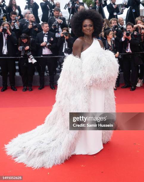 Viola Davis attends the "Monster" red carpet during the 76th annual Cannes film festival at Palais des Festivals on May 17, 2023 in Cannes, France.