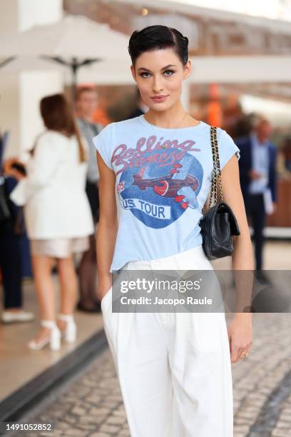 Grace Elizabeth is seen at the Hotel Martinez during the 76th Cannes film festival on May 17, 2023 in Cannes, France.