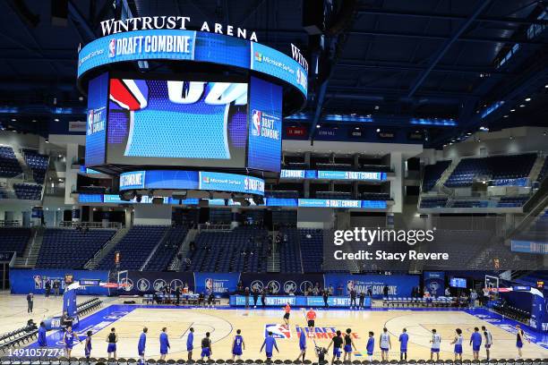 General view of the Wintrust Arena during the NBA Draft Combine on May 17, 2023 in Chicago, Illinois. NOTE TO USER: User expressly acknowledges and...