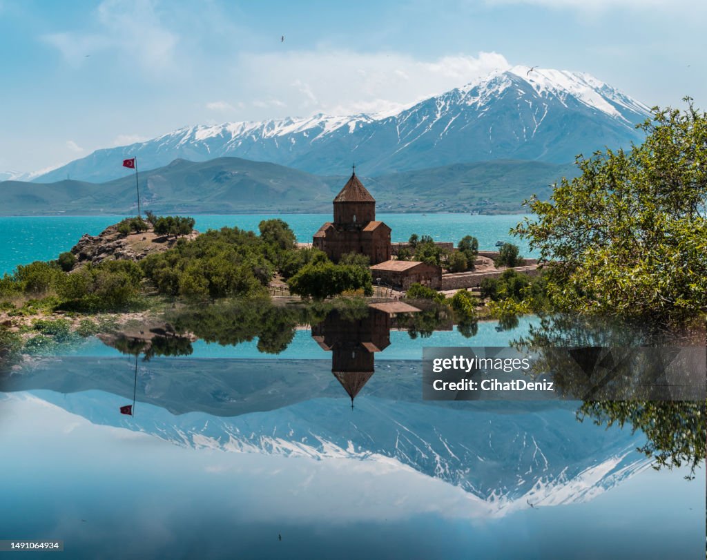 Akdamar Church, Aghtamar Church, Surp Haç Church or Holy Cross Cathedral is a church located on Akdamar Island on Lake Van, in eastern Turkey.