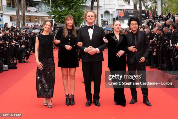 Jury of Un Certain Regard Paula Beer, Alice Winocour, John C. Reilly, Emilie Dequenne and Davy Chou attends the "Monster" red carpet during the 76th...