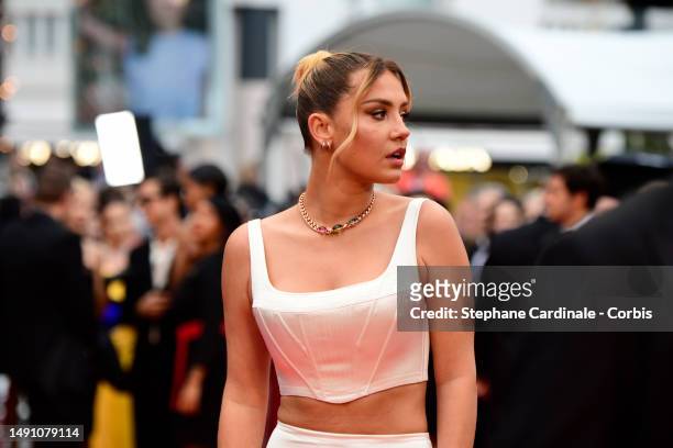 Adèle Exarchopoulos attends the "Monster" red carpet during the 76th annual Cannes film festival at Palais des Festivals on May 17, 2023 in Cannes,...