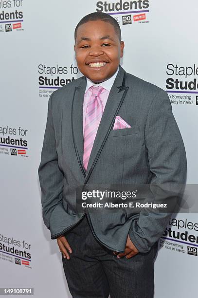 Actor Alex Christian Jones attends the Staples, DoSomething.org & Bella Thorne Party for the 5th Staples for Students School Supply Drive benefiting...