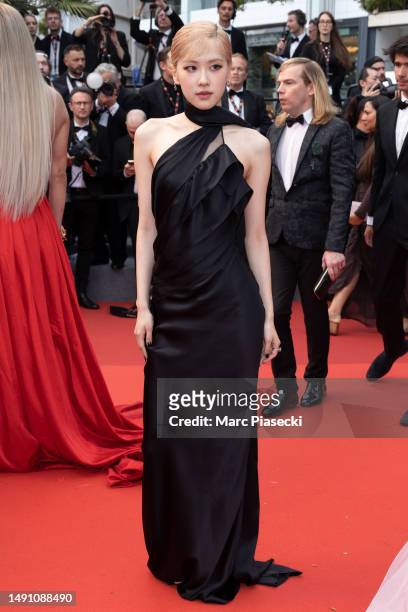 Rosé attends the "Monster" red carpet during the 76th annual Cannes film festival at Palais des Festivals on May 17, 2023 in Cannes, France.