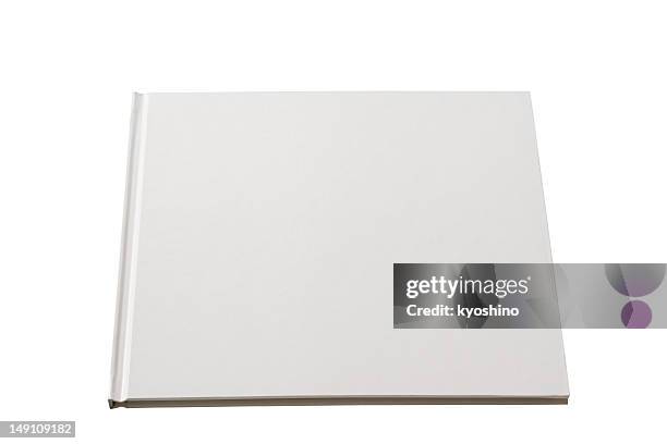 isolé sur un blanc vide livre sur fond blanc - livre à couverture rigide photos et images de collection