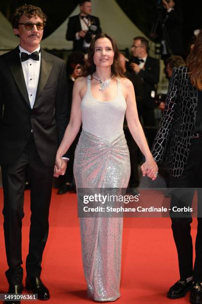 Cédric Appietto and Virginie Ledoyen attend the "Le Retour