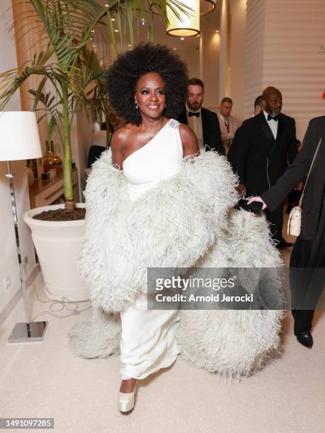 Viola Davis is seen at the Martinez hotel during the 76th Cannes film festival on May 17, 2023 in Cannes, France.