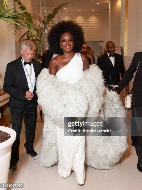 Viola Davis is seen at the Martinez hotel during the 76th Cannes film festival on May 17, 2023 in Cannes, France.