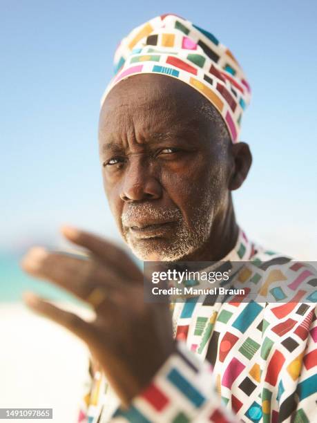 Film director Souleymane Cisse , award winner of the Carousel D'Or at La Quinzaine des Cineastes poses for a portrait shoot during the 76th Cannes...