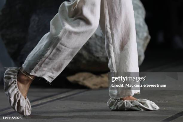 Model walks the runway during the Albus Lumen show during Afterpay Australian Fashion Week 2023 at Carriageworks on May 18, 2023 in Sydney, Australia.