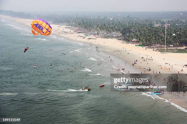 colam beach goa - goa beach stock-fotos und bilder