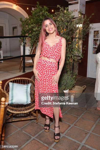 Natalie Morales poses as Laura Brown and Sézane fête the opening of their Brentwood Country Mart store on May 17, 2023 in Los Angeles, California.