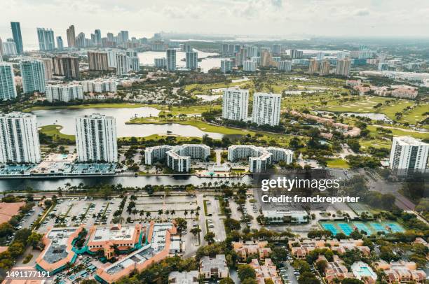 fort lauderdale aerial view - broward county stock pictures, royalty-free photos & images