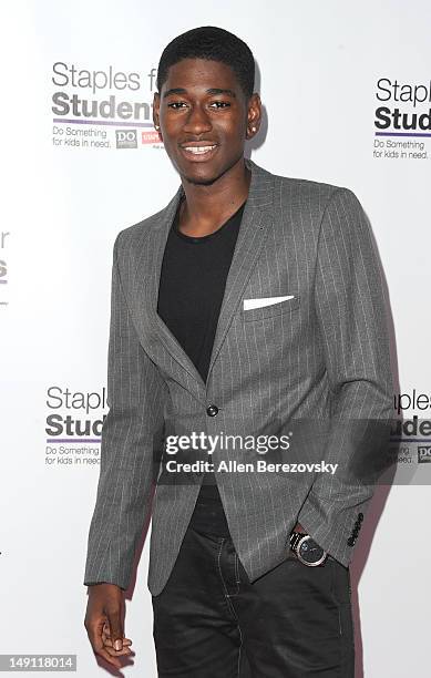 Actor Kwame Boateng arrives at "Party" For A Cause For Kids In Need hosted by Staples, DoSomething.org, teen actress Bella Thorne and Young Hollywood...