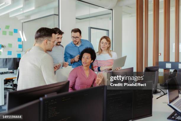 computer coding programming and programmer team... 467 Software Development Team Stock Photos, High-Res Pictures, and ...