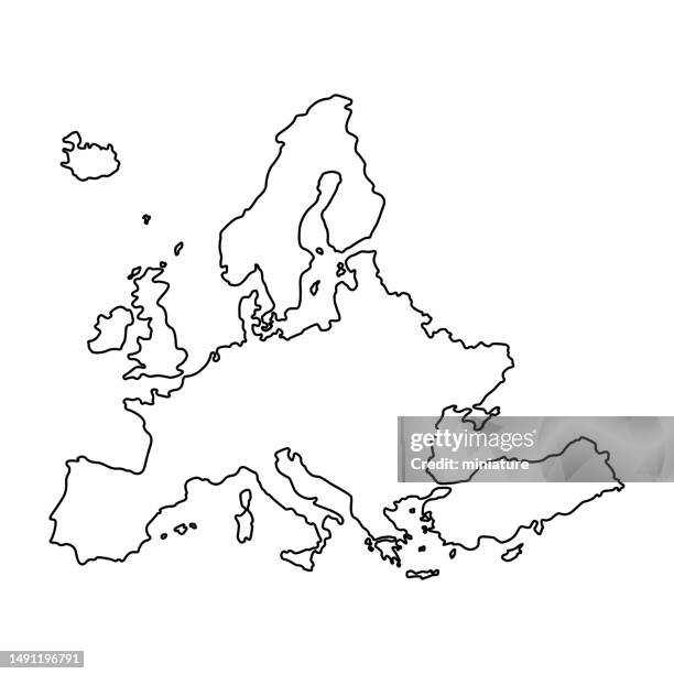 europe map - england france map stock illustrations