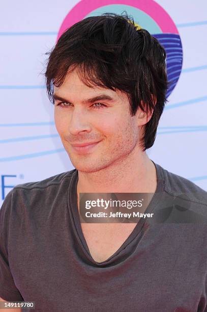 Actor Ian Somerholder arrives at the 2012 Teen Choice Awards at Gibson Amphitheatre on July 22, 2012 in Universal City, California.