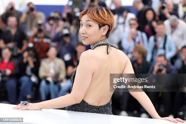 Sakura Andō attends the "Monster" photocall at the 76th annual Cannes film festival at Palais des Festivals on May 18, 2023 in Cannes, France.