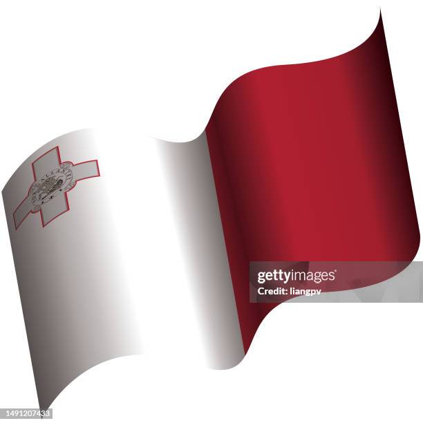 flag of malta - malta stock illustrations