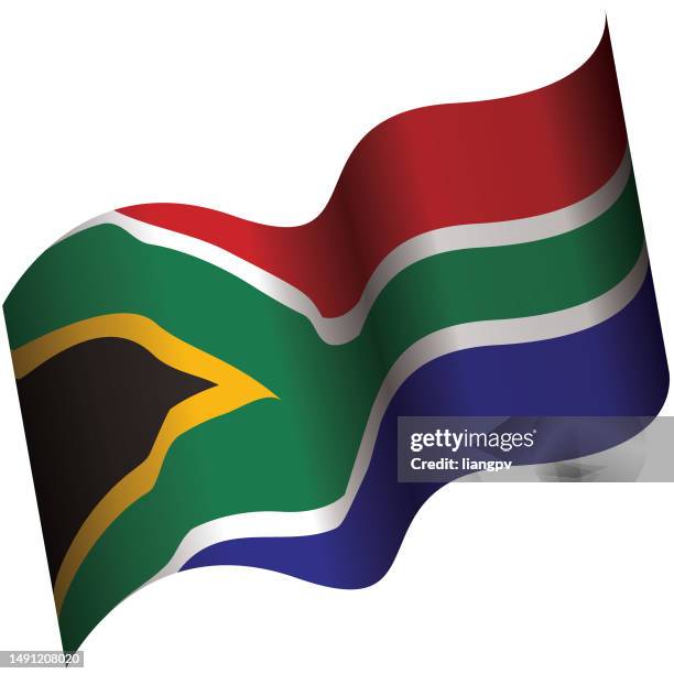 flag of south africa - south african flag stock illustrations