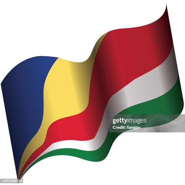 flag of the seychelles - seychelles flag stock illustrations
