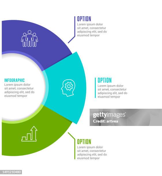 infographic element - third stock illustrations