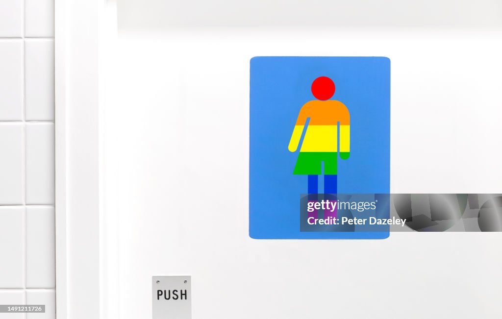 LGBTQIA toilet door sign