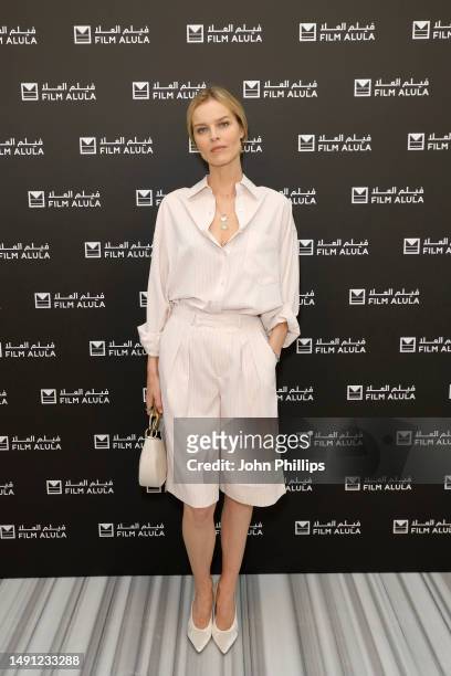 Eva Herzigová attends the Film AlUla's "AlUla Creates" Initiative Panel Event at the 76th Cannes Film Festival on May 18, 2023 in Cannes, France.