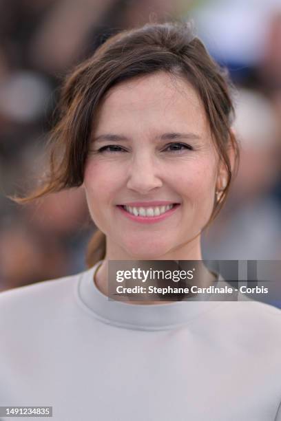 Virginie Ledoyen attends the "Le Retour - Homecoming" red carpet during the 76th annual Cannes film festival at Palais des Festivals on May 17, 2023...