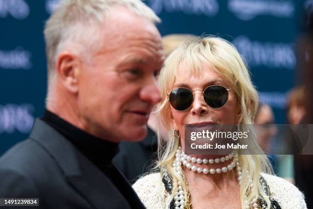 Sting and Trudie Styler attend The Ivors 2023 at Grosvenor House on May 18, 2023 in London, England.