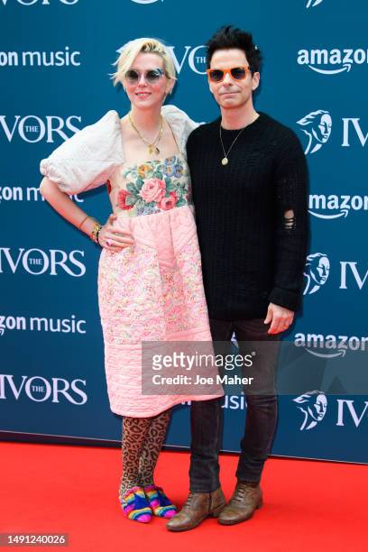 Jakki Healy and Kelly Jones attend The Ivors 2023 at Grosvenor House on May 18, 2023 in London, England.