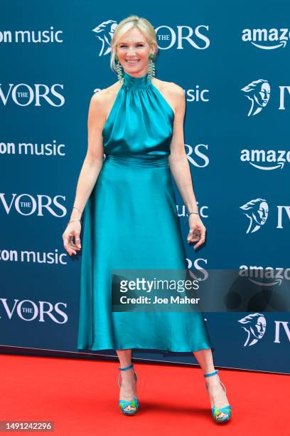 Jo Wiley attends The Ivors 2023 at Grosvenor House on May 18, 2023 in London, England.