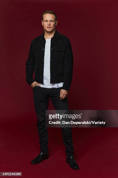 Los Angeles, CA Portrait of Sam Heughan photographed by Dan Doperalski for Variety on March 10, 2022 in Los Angeles, California.