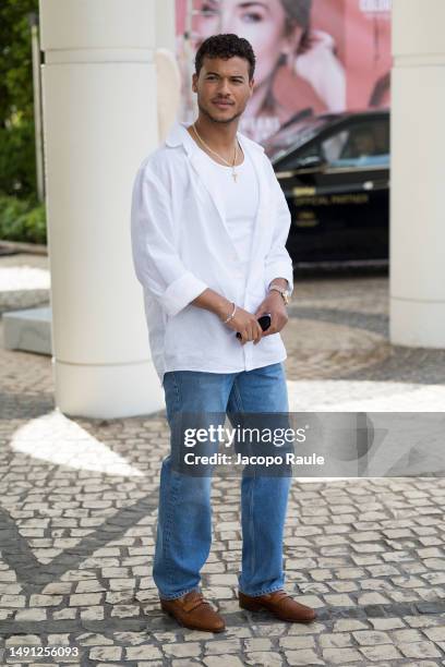 Jan Luis Castellanos is seen at Hotel Martinez during the 76th Cannes film festival on May 18, 2023 in Cannes, France.