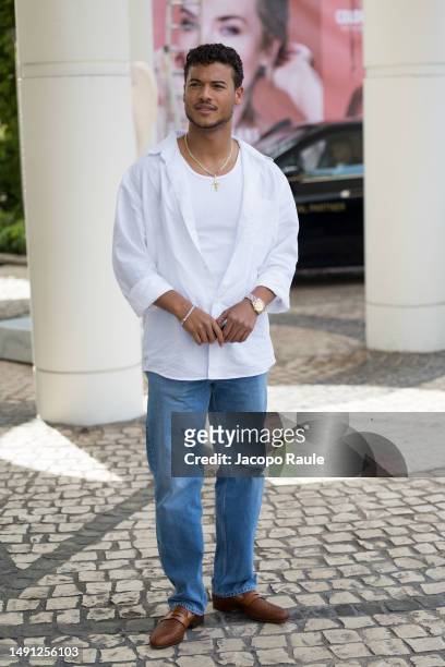 Jan Luis Castellanos is seen at Hotel Martinez during the 76th Cannes film festival on May 18, 2023 in Cannes, France.