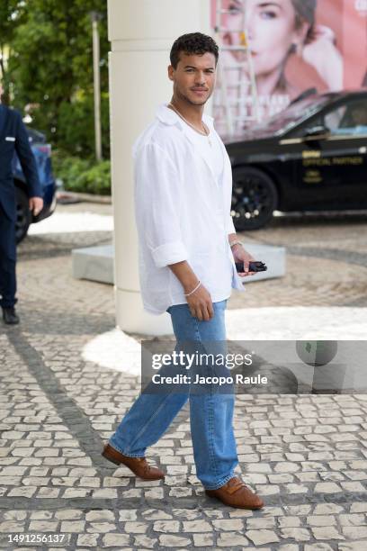 Jan Luis Castellanos is seen at Hotel Martinez during the 76th Cannes film festival on May 18, 2023 in Cannes, France.