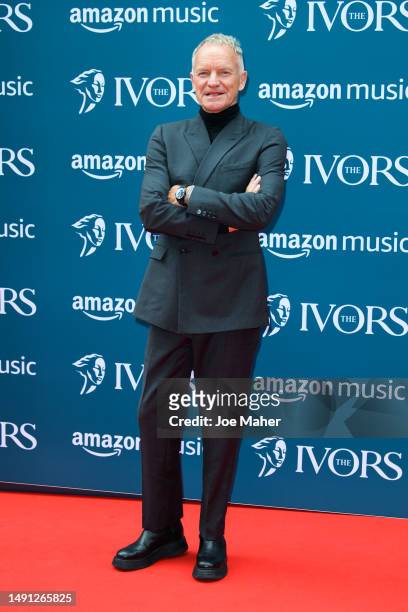 Sting attends The Ivors 2023 at Grosvenor House on May 18, 2023 in London, England.