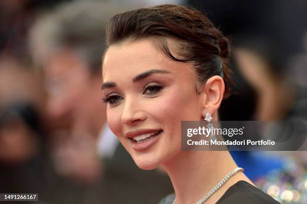 British actress and model Amy Jackson at Cannes Film Festival 2023. Red Carpet Monster. Cannes , May 17th, 2023