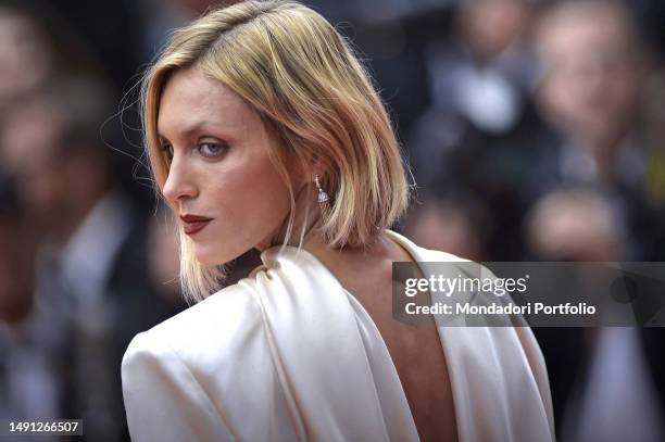 Polish supermodel Anja Rubik at Cannes Film Festival 2023. Red Carpet Monster. Cannes , May 17th, 2023
