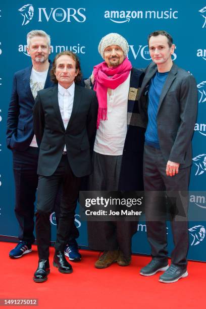 Members of James attends The Ivors 2023 at Grosvenor House on May 18, 2023 in London, England.