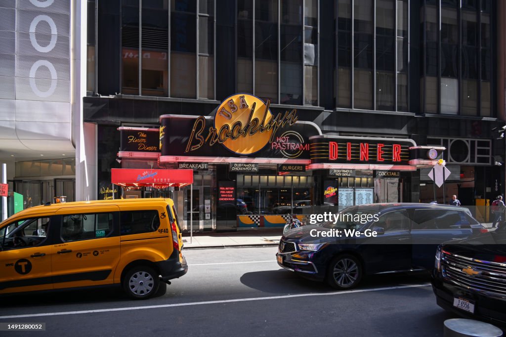 Brooklyn Diner, an American restaurant on 43rd St, Manhattan New York.