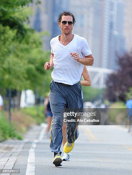 Matthew Mcconaughey sighting at Streets of Manhattan on July 23, 2012 in New York City.