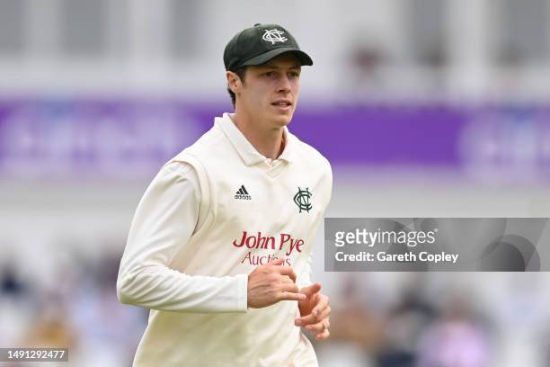 Calvin Harrison of Nottinghamshire during the LV= Insurance County Championship Division 1 match between Nottinghamshire and Essex at Trent Bridge on...