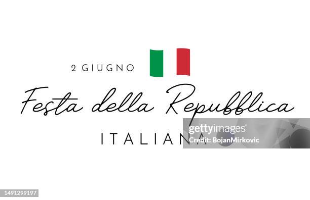festa della repubblica italiana hintergrund. tag der republik italien. vektor - italienische flagge stock-grafiken, -clipart, -cartoons und -symbole