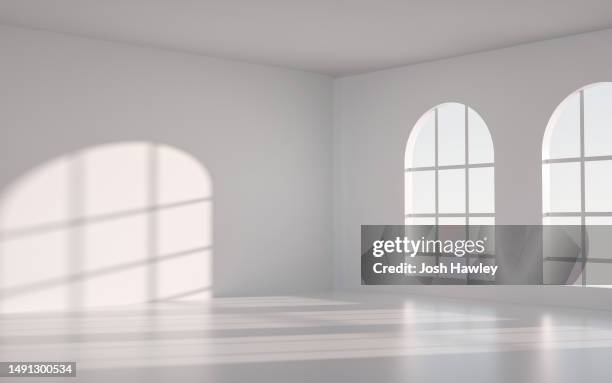 3d rendering architectural background - room corner stock pictures, royalty-free photos & images