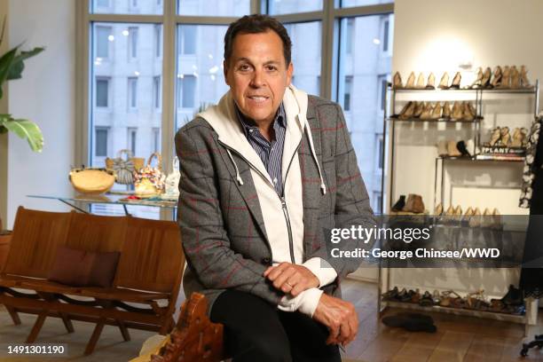 New York, NY Portrait of Sam Edelman photographed by George Chinsee for WWD on March 30, 2018 in New York, New York.