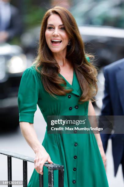 Catherine, Princess of Wales visits the Anna Freud Centre, a children's mental heath charity of which she is patron, on May 18, 2023 in London,...