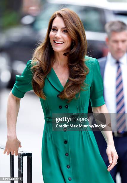 Catherine, Princess of Wales visits the Anna Freud Centre, a children's mental heath charity of which she is patron, on May 18, 2023 in London,...