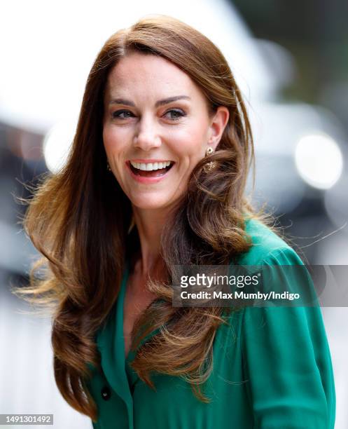 Catherine, Princess of Wales visits the Anna Freud Centre, a children's mental heath charity of which she is patron, on May 18, 2023 in London,...