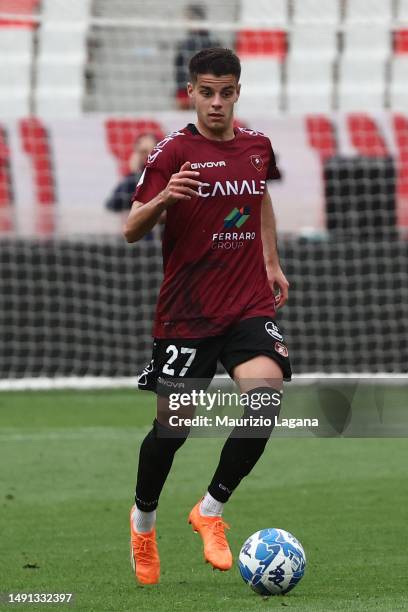 Niccolò Pierozzi of Reggina during Serie B match played beetween SSC Bari and Reggina 1914 at Stadio San Nicola on May 13, 2023 in Bari, Italy.